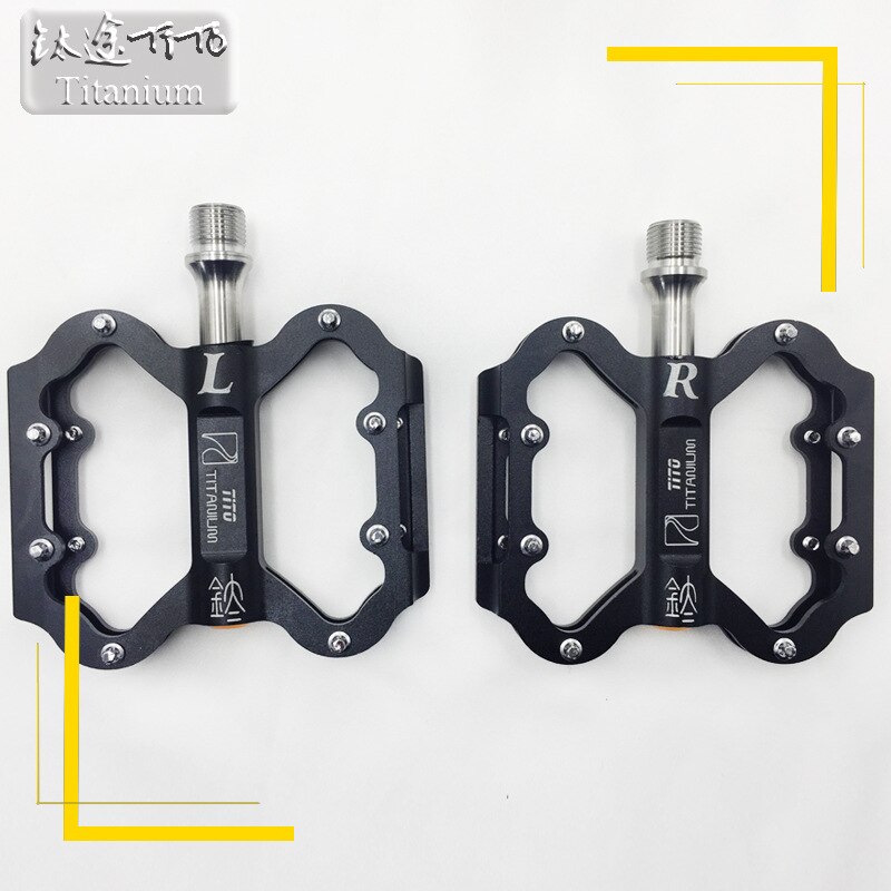 Way TiTo – pédales ultra-légères en alliage de titane, pour vtt, 3 Palin, 224 g/paire