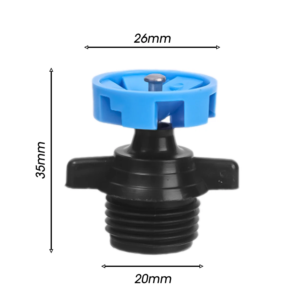 Buse rotative automatique arrosage buse rotative d'irrigation 360 ° Buse d'arrosage pour l'irrigation des fleurs et des légumes de jardin et de pelouse: Bourgogne