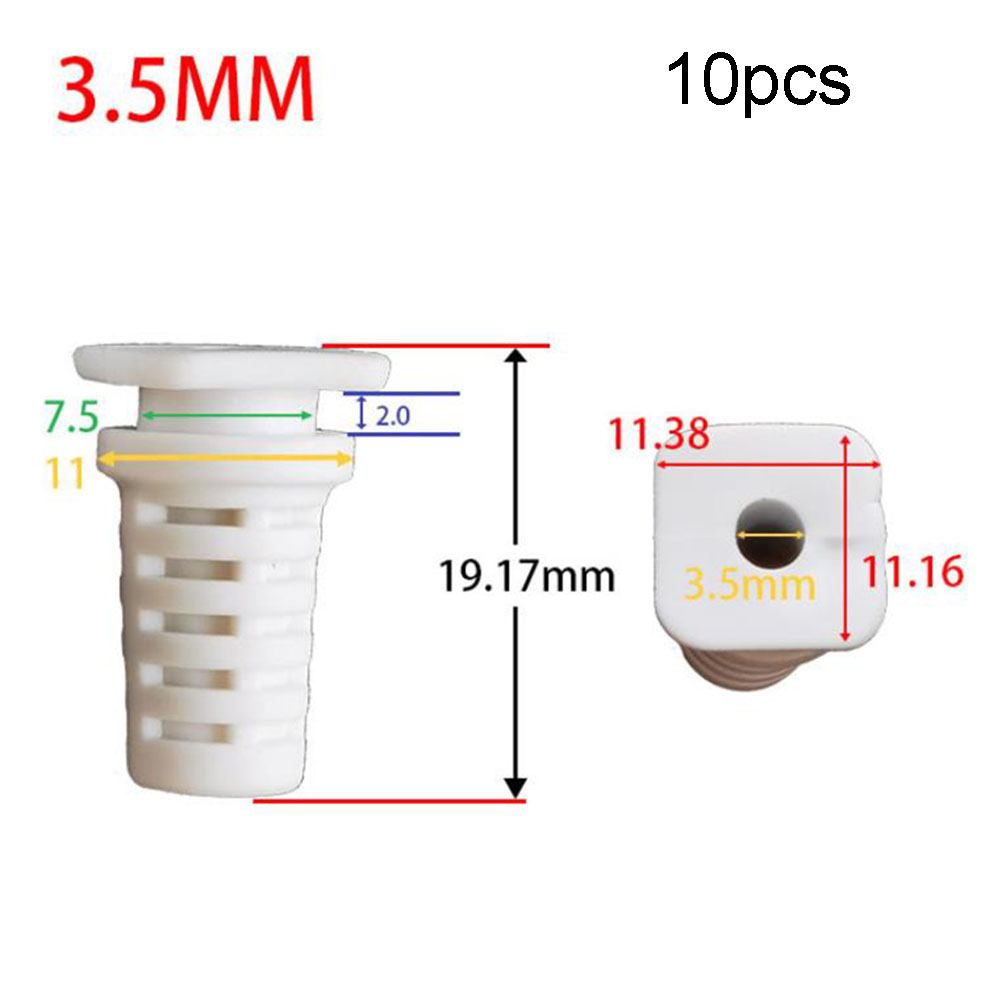 Connecteur de presse-étoupe en caoutchouc, 10 pièces, cordon anti-traction, manchons de câble pour outil électrique 2.8MM-5.6MM, manchon de câble, connecteurs de fil, pièces: clear Blue