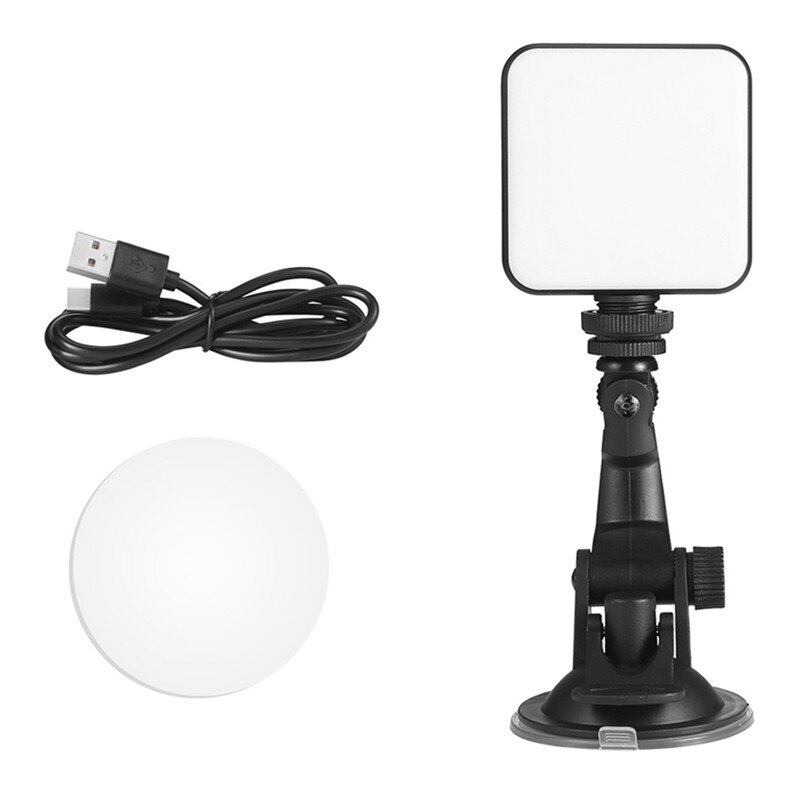 LED Video Füllen Licht 2500K ~ 6500K 800Lux 5W Dimmbare Mini LED Video Licht Smartphone SLR Kamera rechargable Video konferenz Vlog: Default Title