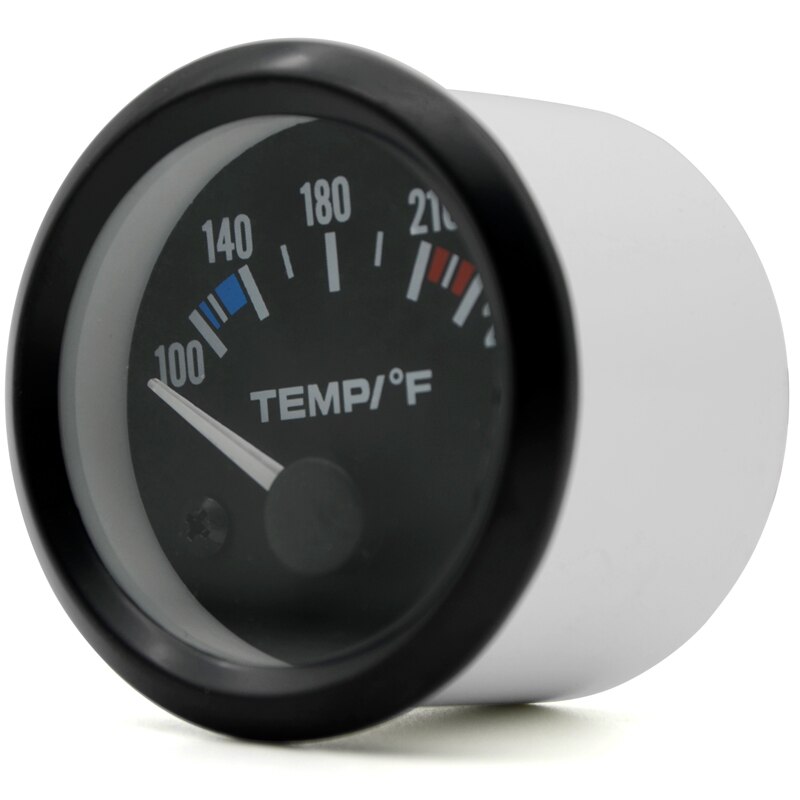 Dragon Gauge Watertemperatuur Automanometer 2 "52mm 40 ~ 120 Celsius / 100 ~ 250 Fahrenheit Temperatuur 12V Auto Instrument Zwarte Bezel