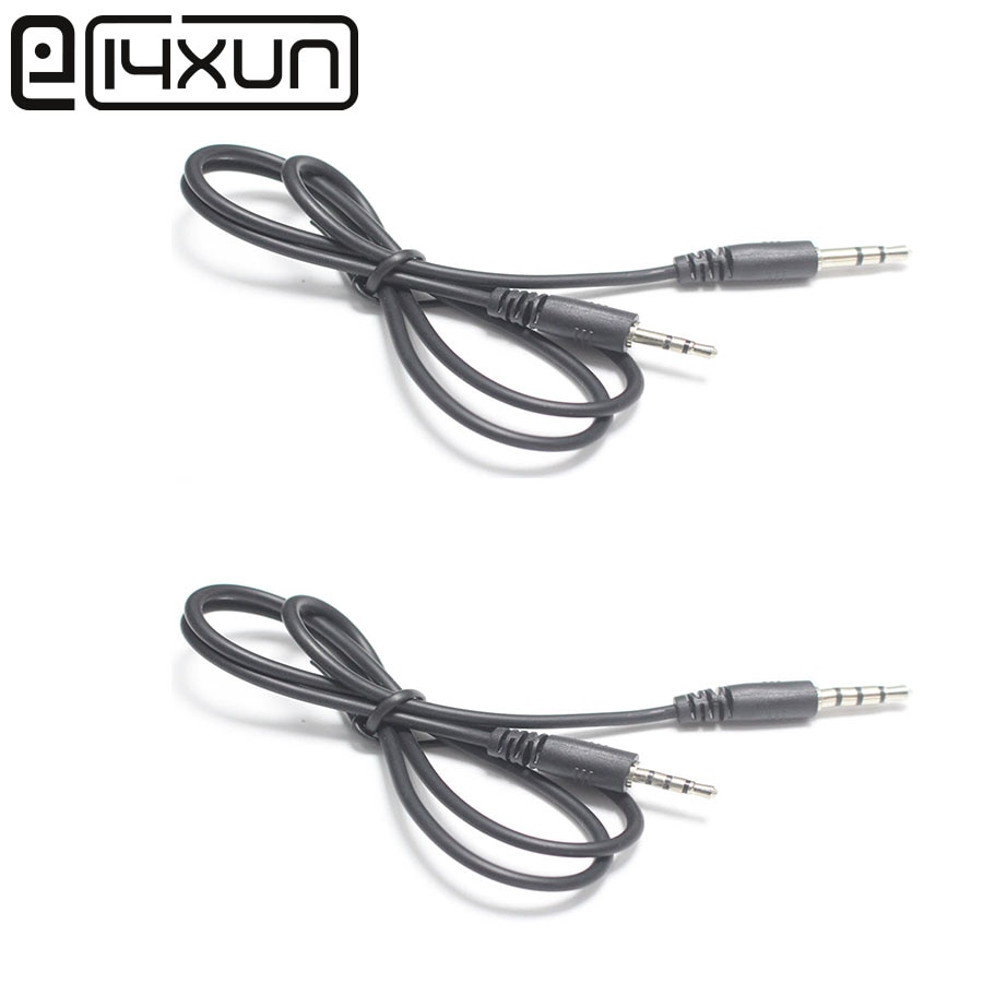 EClyxun 1pcs Stereo 2.5mm to 3.5mm Plug 3/4 pole Male Headphones Headset Car AUX MP3 Jack Socket Cable for MP3 MP4 Headphone