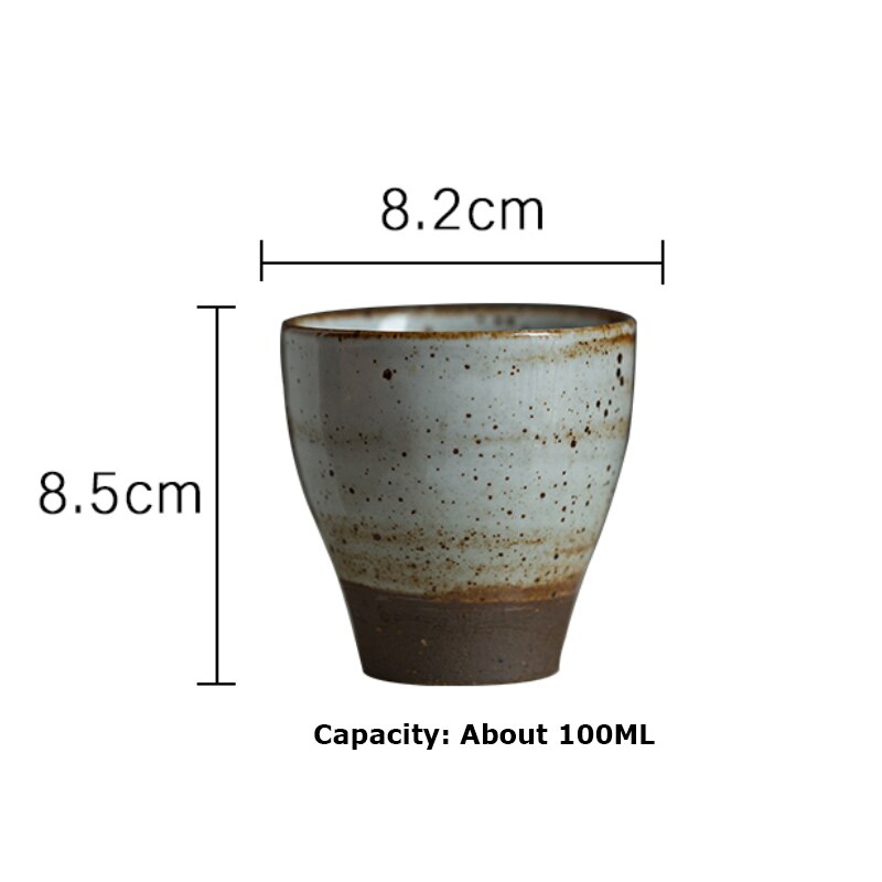 Japanske retro kaffekopper keramisk te kopp porselen vann kopp vin øl te krus whisky drinkware spesialisert kaffe: B