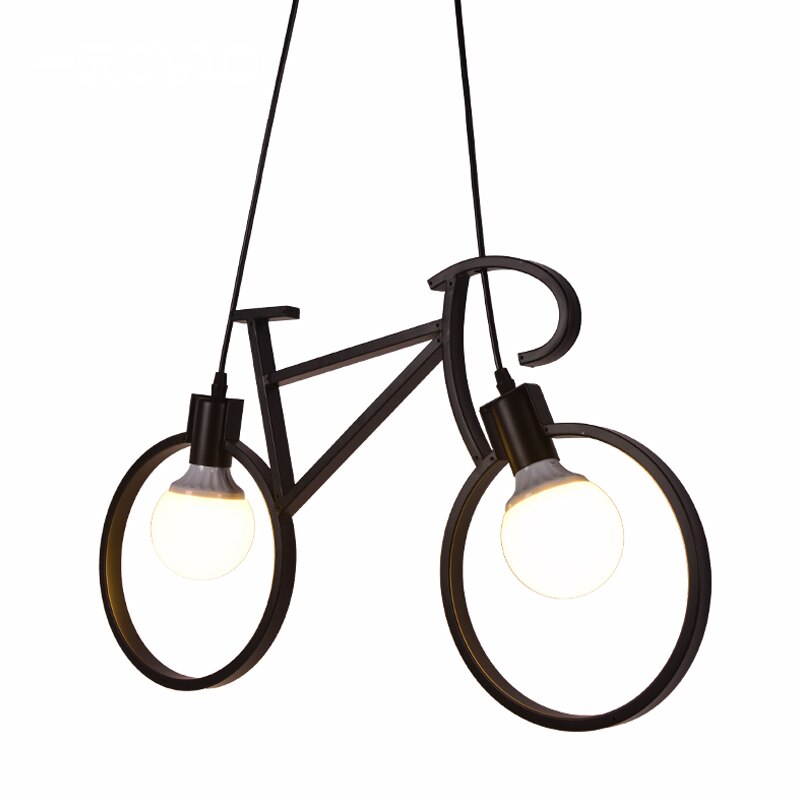 Retro Fiets Kroonluchter Verlichting Industriële Edison Led Kroonluchters Voor Kinderkamer Eetkamer Woonkamer Kroonluchter Loft Lamp