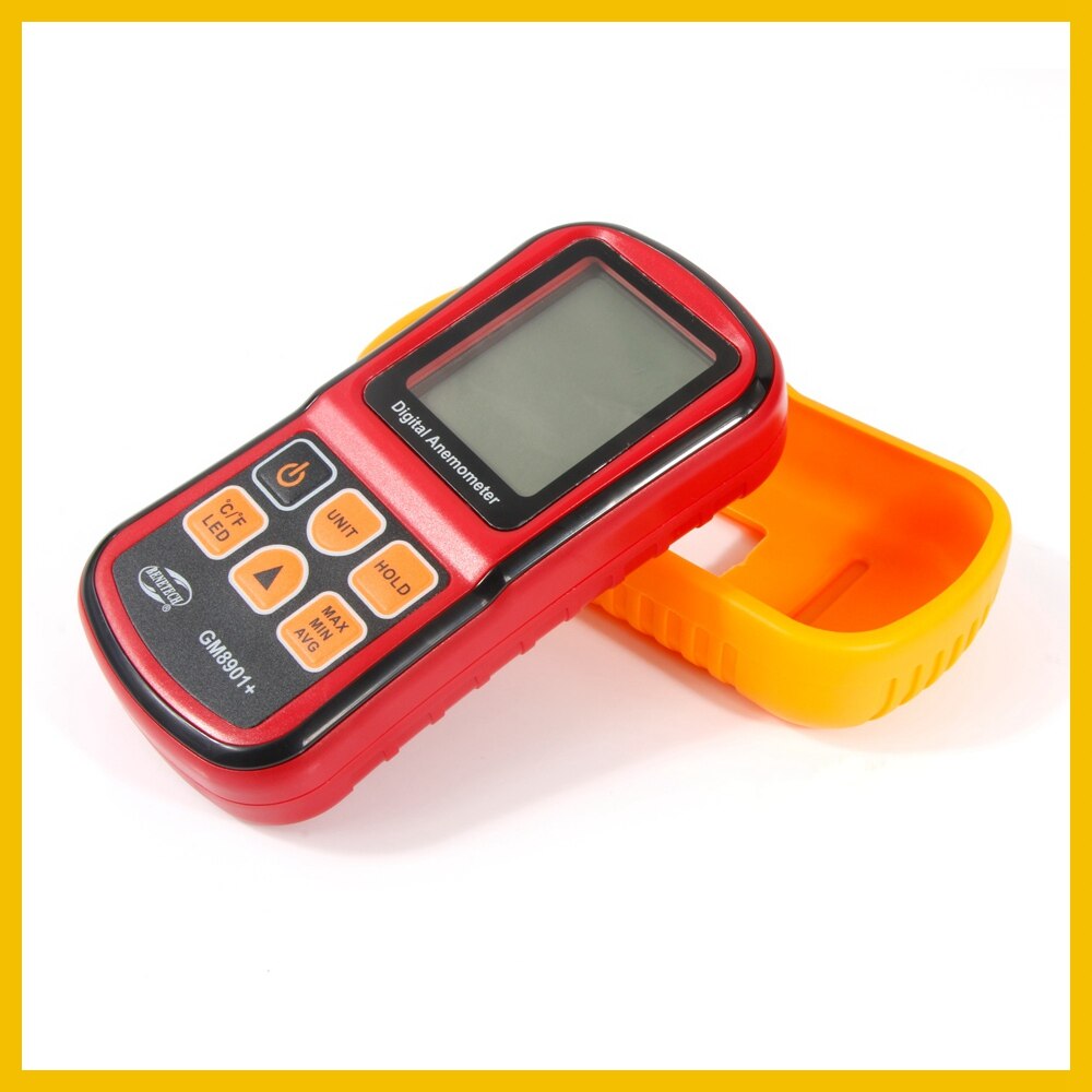 High Accuracy Anemometer Wind Speed GaugeTemperature Measure Digital LCD Display Wind Meter Measuring tool GM8901+BENETECH