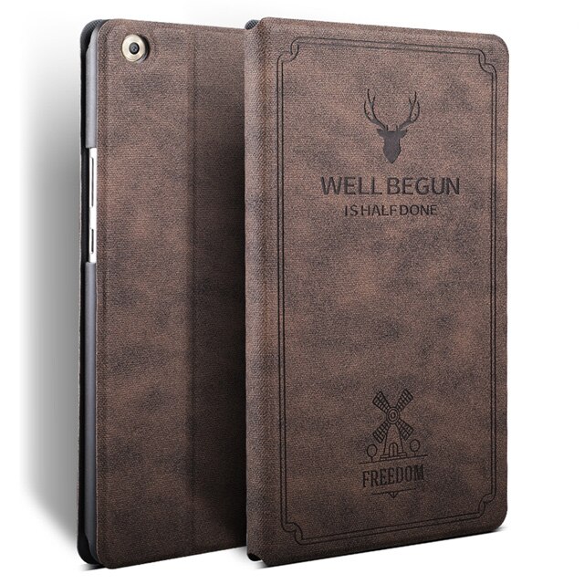 Case for Huawei MediaPad M3 8.4 BTV-W09/DL09 Slim Folding Folio Flip Stand PU Leather Case Cover for Huawei M3 8.4 Tablet Funda: Coffee