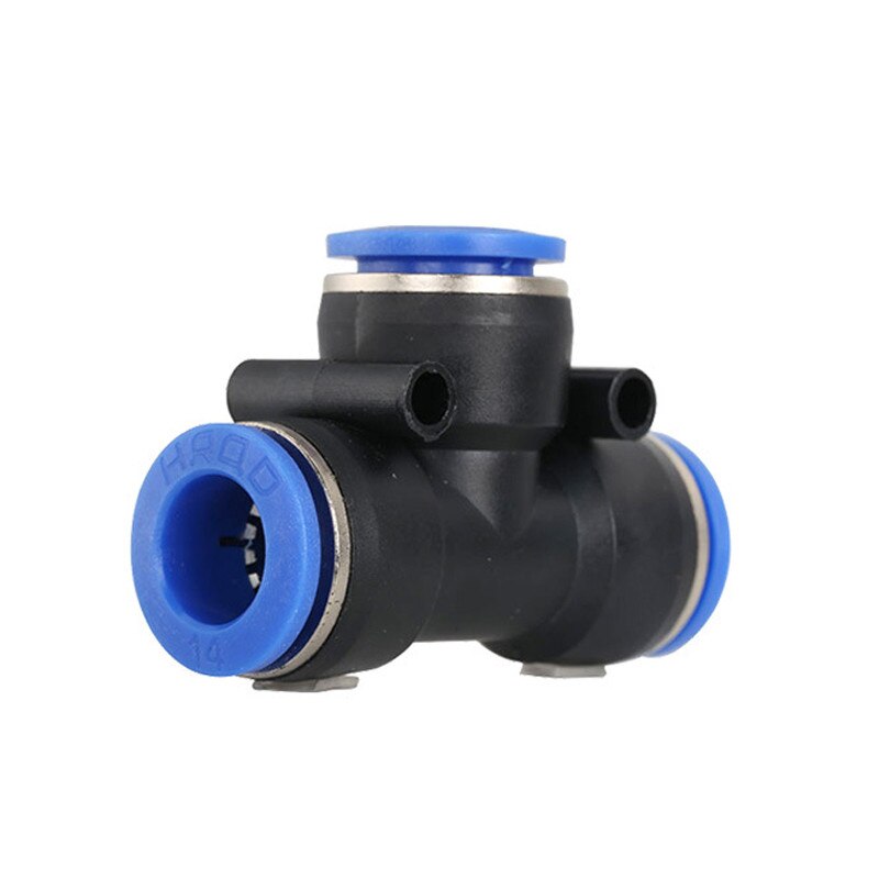 10 sztuk koszulka z samochodem złącza unia 10X6mm w kształcie litery T złącze robić rury pojazdu lina nadmuchiwana szybkozłącza samochodowe układy wydechowe akcesoria