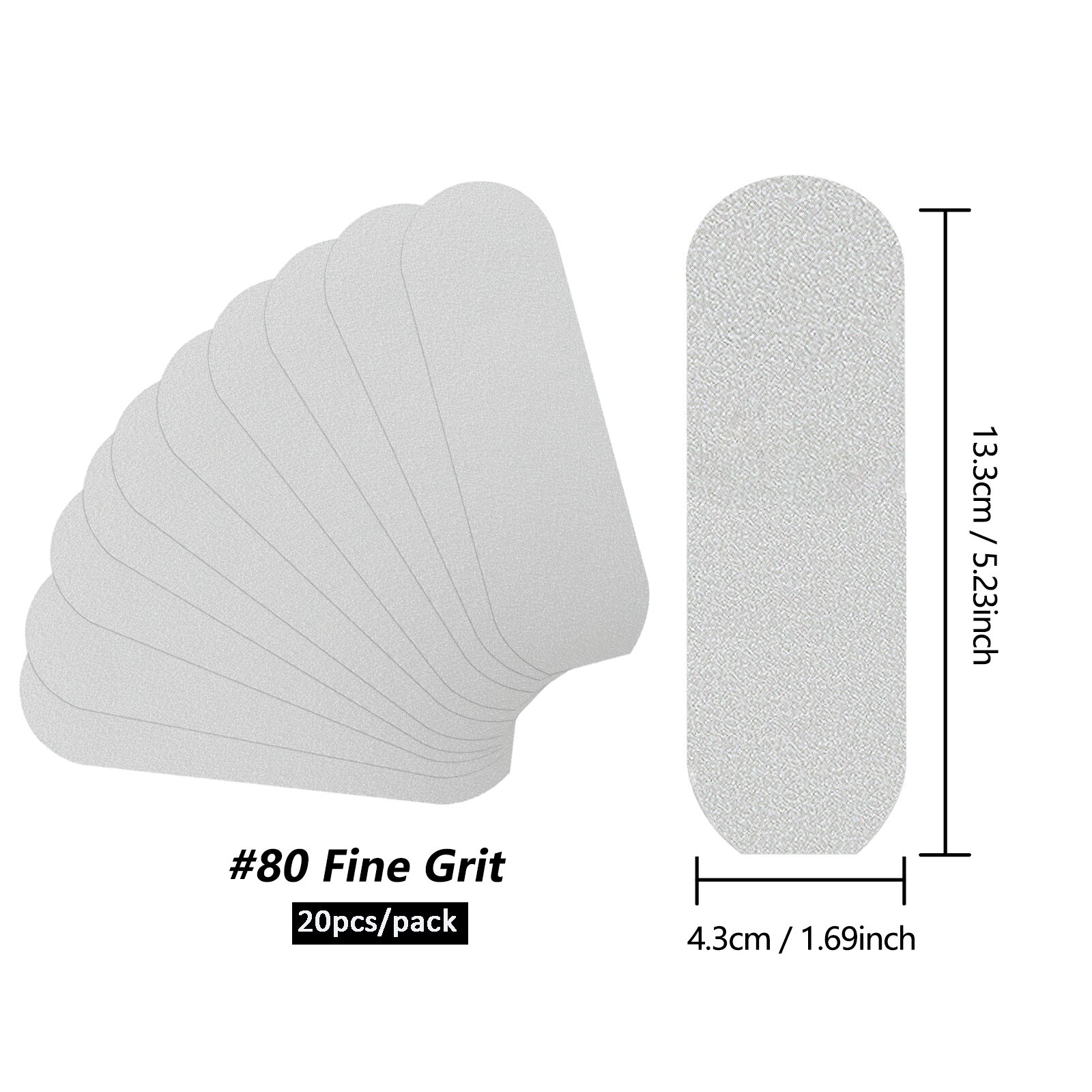 20 Stks/zak Voetvijlen Schuurvervangers Voor Pedicure-Voetvijlen Voetverzorging-Gereedschapsbestand-Eeltverwijderaar Dode Huid Voetrasp Bijvullen: Beige
