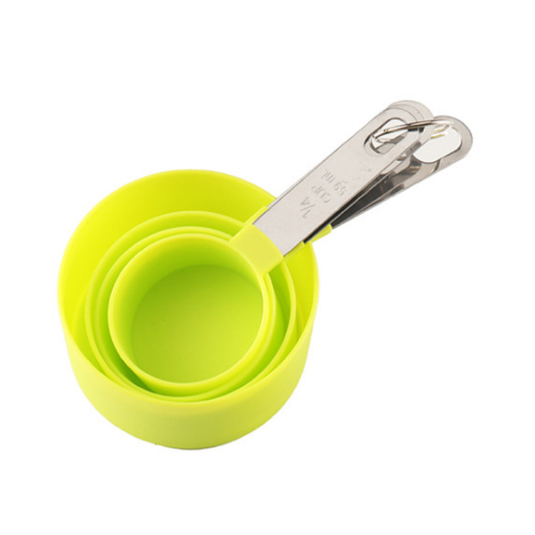herramientas y gadgets cocina cocina accesorio cuchara medidora vaso medidor cucharas medidoras cocina tazas Utensilios de cocina para medir Peso Corporal, juego de cucharas, taza de acero inoxidable, Bascula Digital: Verde