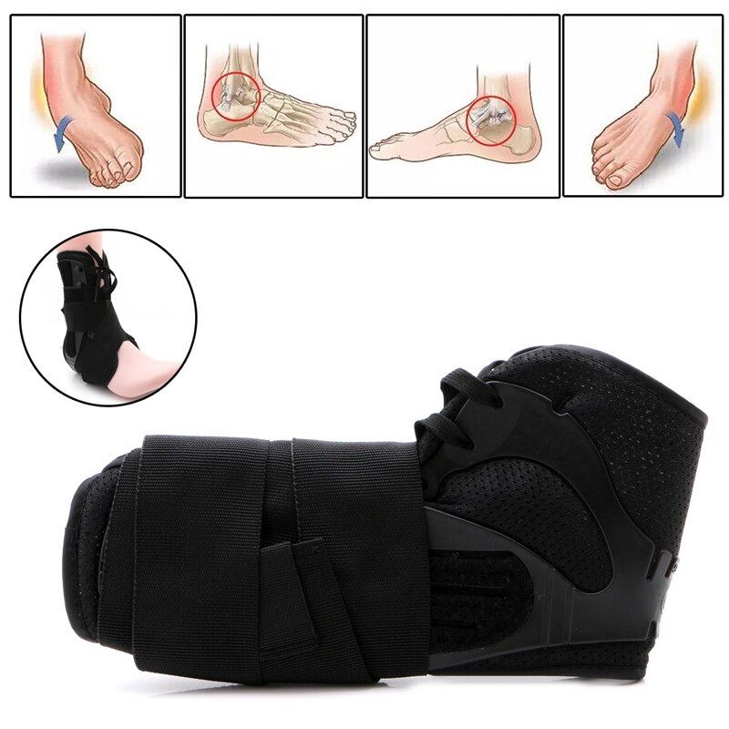 Enkelbandjes Sport Ondersteuning Verstelbare Voet Orthese Stabilizer Enkel Protector E56D
