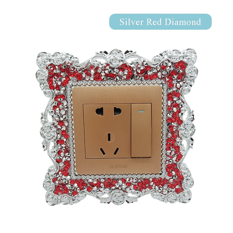 home office switch sticker decoration sticker resin single light switch surrounding socket panel protection sticker: HSZHUANG