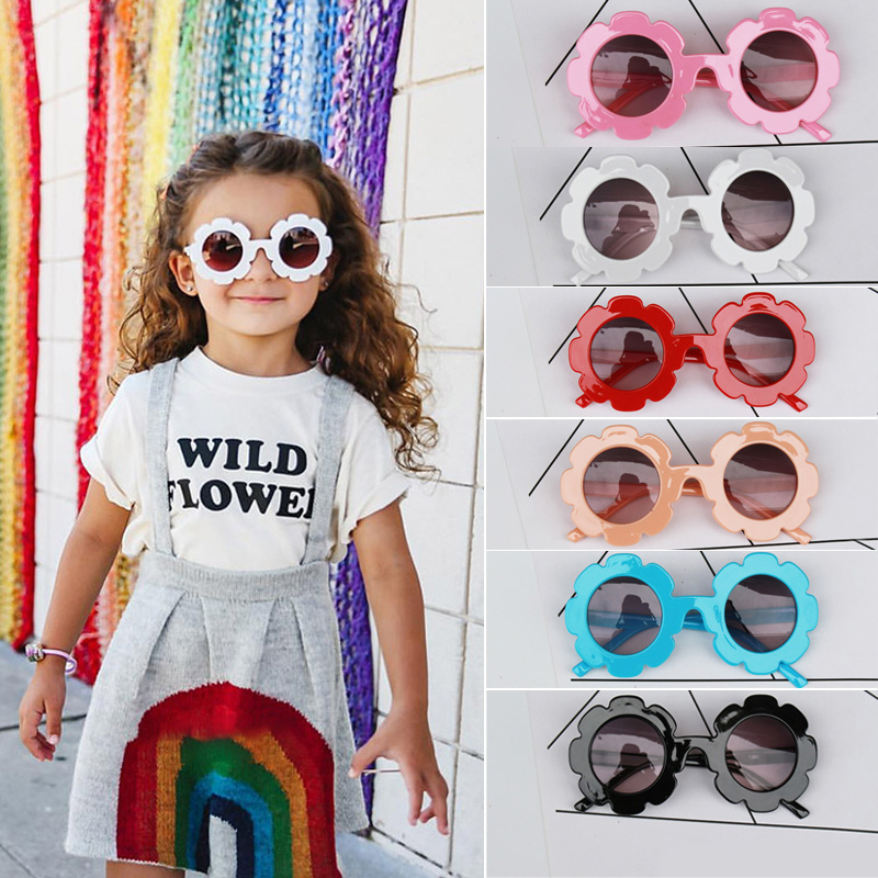 Brand Stylish Kids Boys Girls Children Retro Round UV400 Sunglasses Goggles 0-8 Years Baby Sunglasses 3 Colors