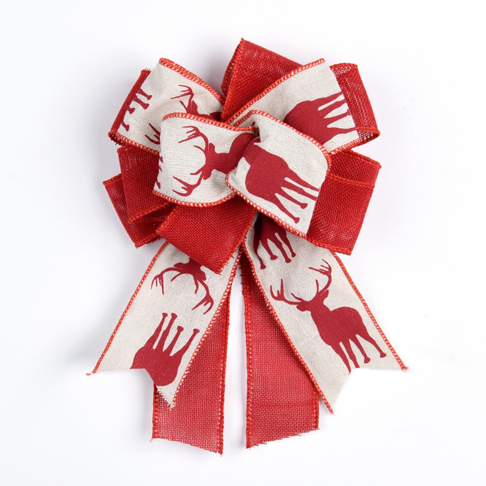 Christmas Bow Decorations Red Large Wreath Xmas Tree Embellishment Bow Tie for Wedding Festival Year Party: B3