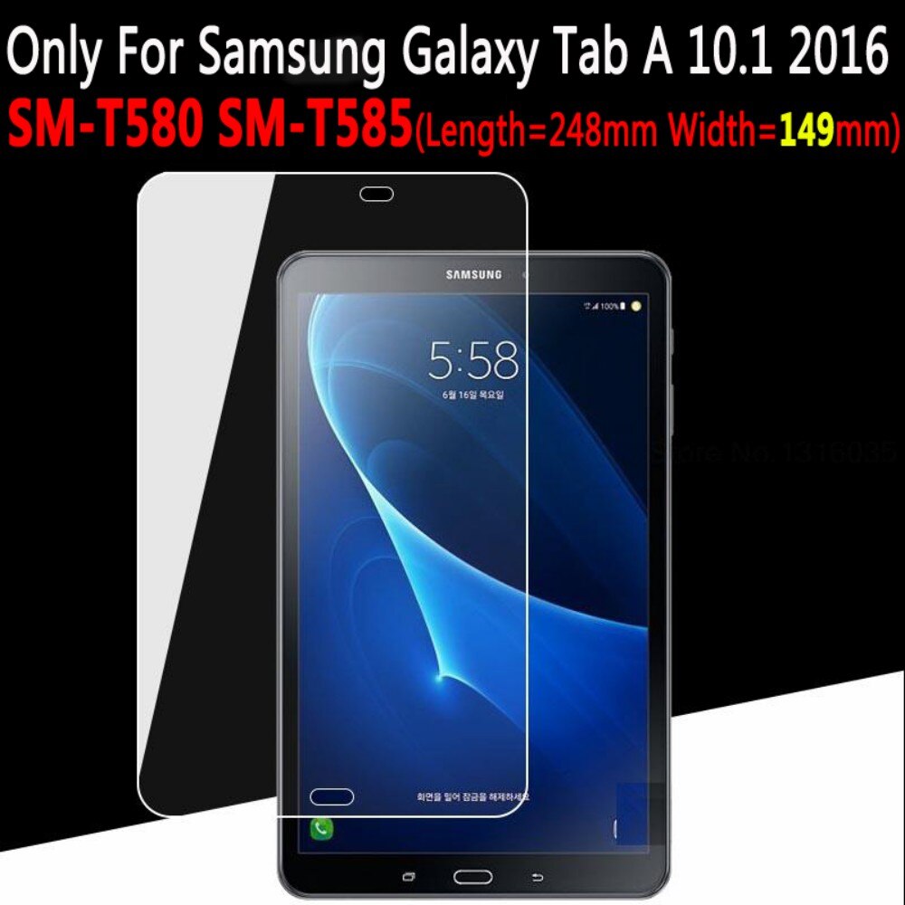 Protecteur d'écran, en verre trempé pour Samsung Galaxy Tab a8 8.0 10.1 10.5 9.7 A7 10.4 T500 T590 T510 T580 P580 T350 T290: Tab A 10.1 2016