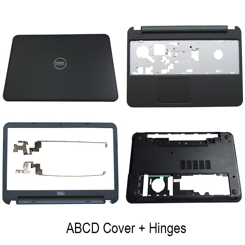 Laptop Lcd Back Cover Voor Dell Inspiron 15R 5521 3521 5535 5537 Voorkant Palmrest Bottom Case Lcd Scharnier zwart 0Xtfgd