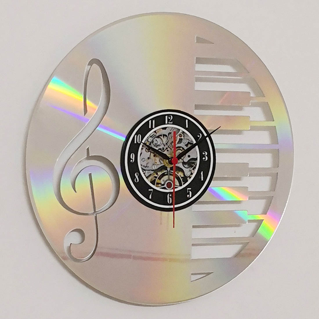 Instrumentos musicales LD Reloj de pared para hombres mujeres cumpleaños aniversario habitación hogar Oficina Decoración
