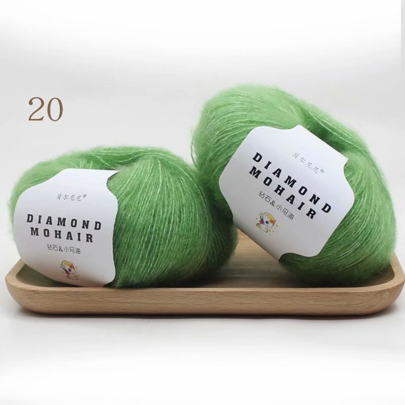 Wolle 260M/0,9MM Garn Baby Weichfaden Schal Schal Gestrickt Lot 1ply Häkeln 25g/Knäuel Mohair Kaschmir Seide Stricken: Dunkelblau