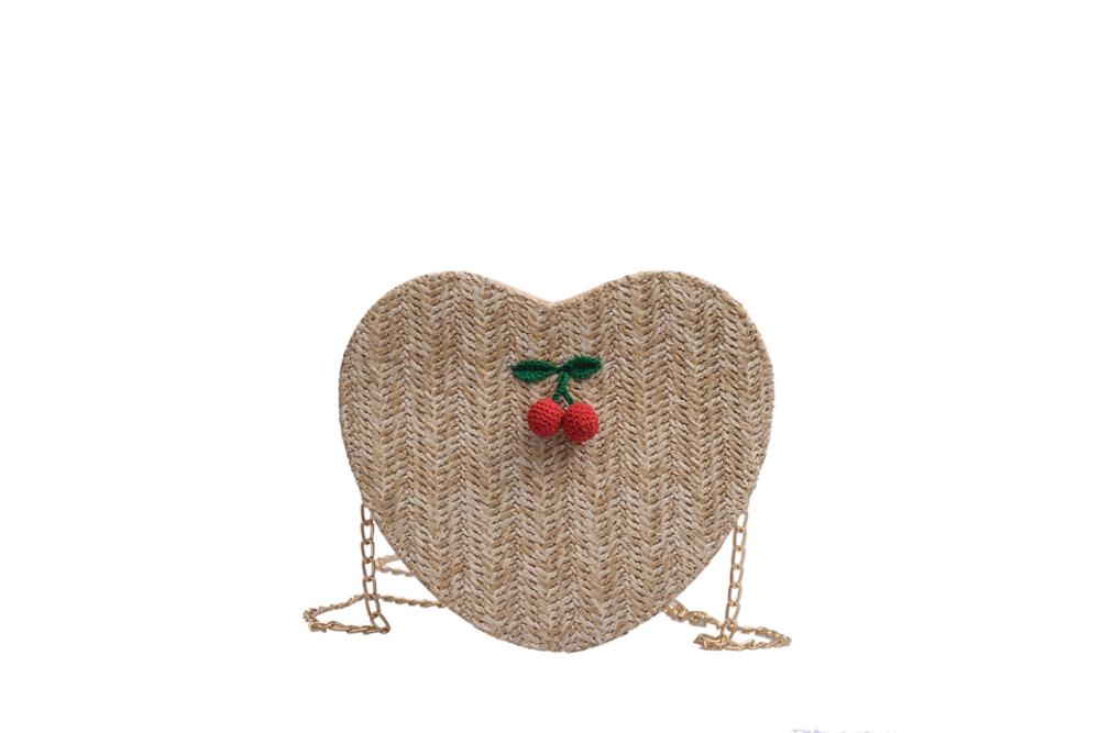 Tasche weibliche sommer super feuer Koreanische version der wilden einzigen schulter diagonal gewebten stroh tasche handy tasche: Khaki