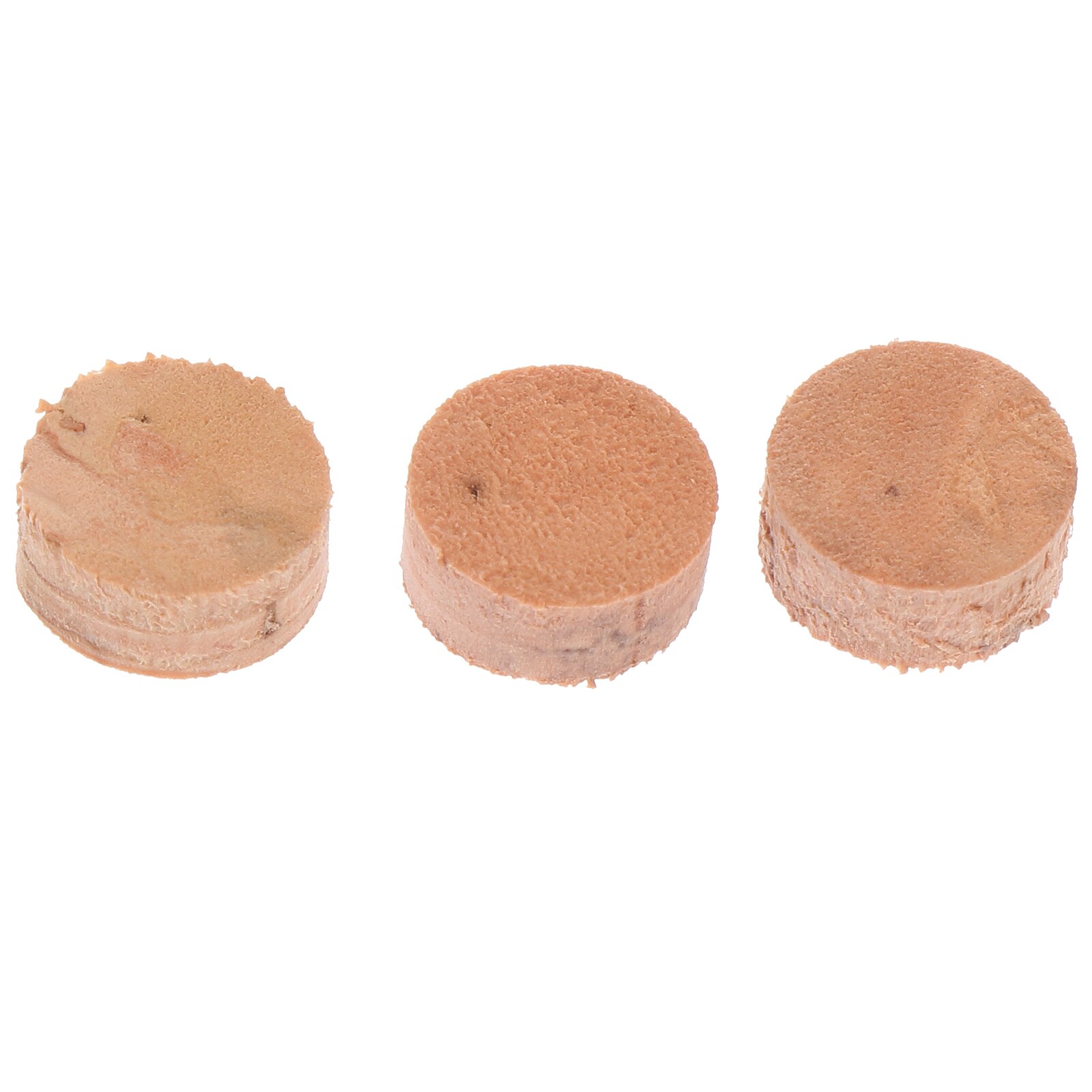 3Pcs Trombone Water Key Wood Cork Pads Musical Instrument Replacement Accessories (Khaki)