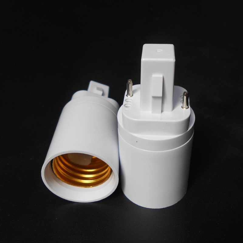 Abs Led G24 Om E27 Adapter Socket Halogeen Cfl Light Lamp Base Converter E27 Naar G24 Lamphouder Adapter 2pin 85-265V
