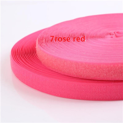 2cm * 1M Magic Tape Adhesive Verschluss DIY Polyester Nylon Haken Schleife Band Verschluss Nähen Zubehör Klittenband Keine kleber: 7 fushia