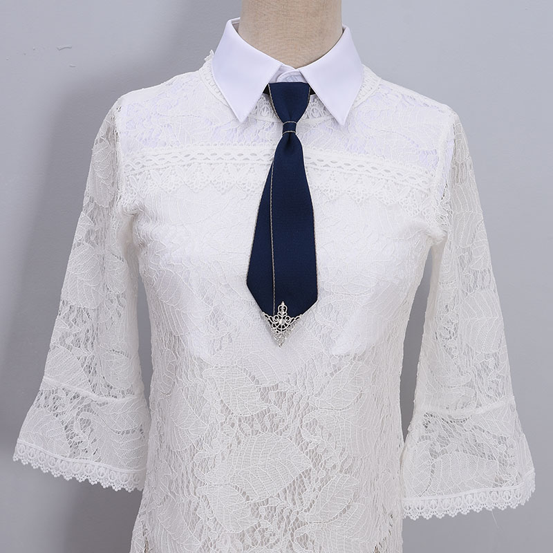 Hand-gemacht Schwarz Band Fliege für Frauen Kristall Hemd Bluse Bowknot Schule Schüler Shirt Geschäft Kleidung Zubehör