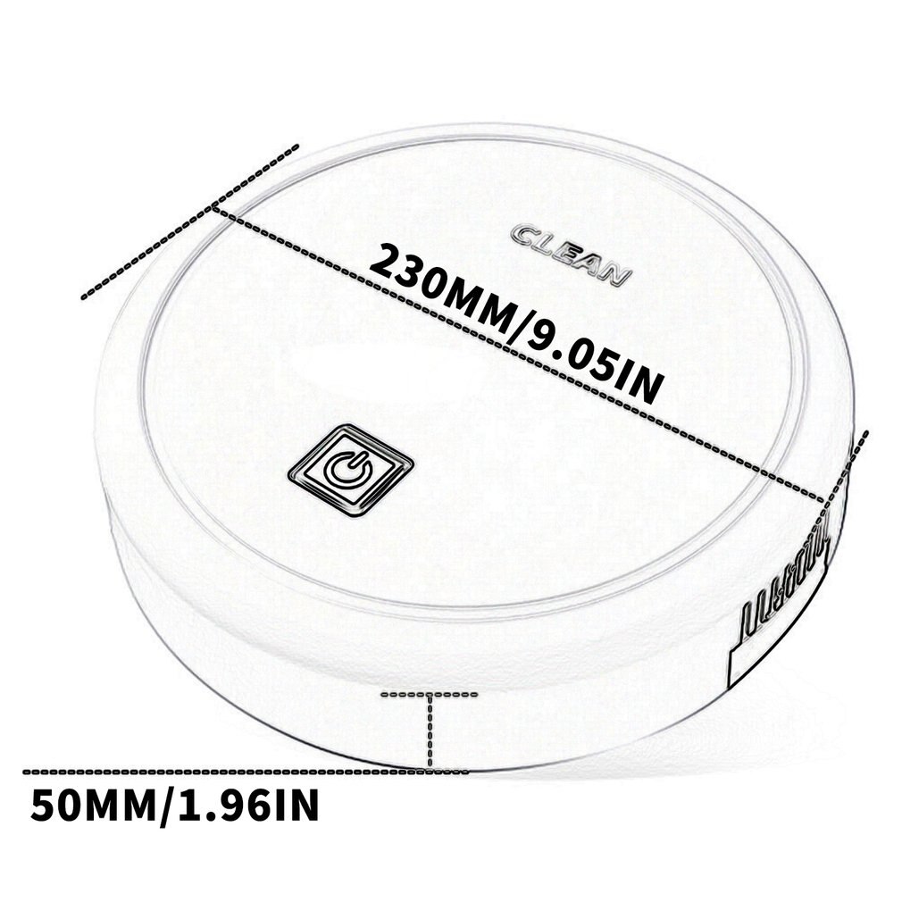 1200mah Multifunctional Robot Vacuum Cleaner 3W USB Rechargeable Smart Sweeping Robot 3 In 1 Automatic Sweeper Cleaner es23