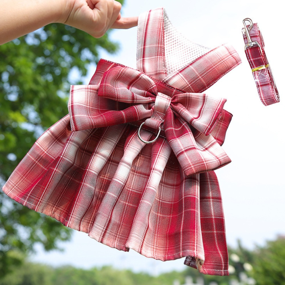 mit Leine Traktion Hund Plaid JK Kleid dünn Dacron Haustier nutzbar machen Felsen Bequeme waschbare Haustierweste Kleidung Kaninchen: S / verrotten