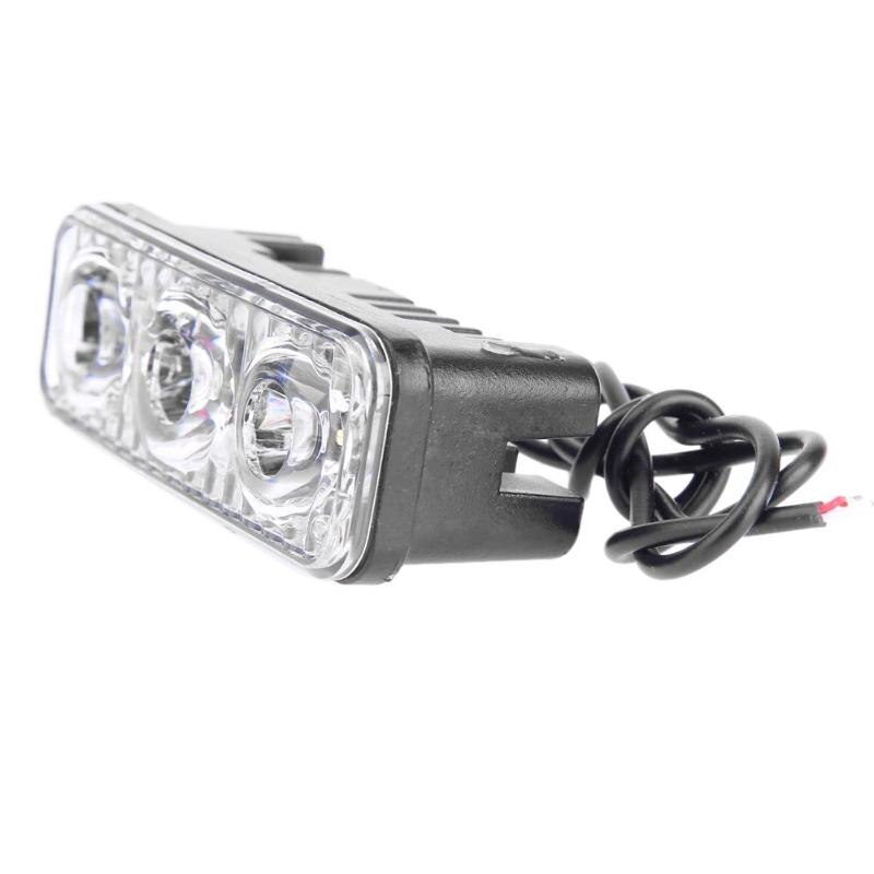 12V 18W High Power Universal Waterproof DC 12V 18W High Power 3LED Work Light High/Low Beam Car DRL Driving Lamp
