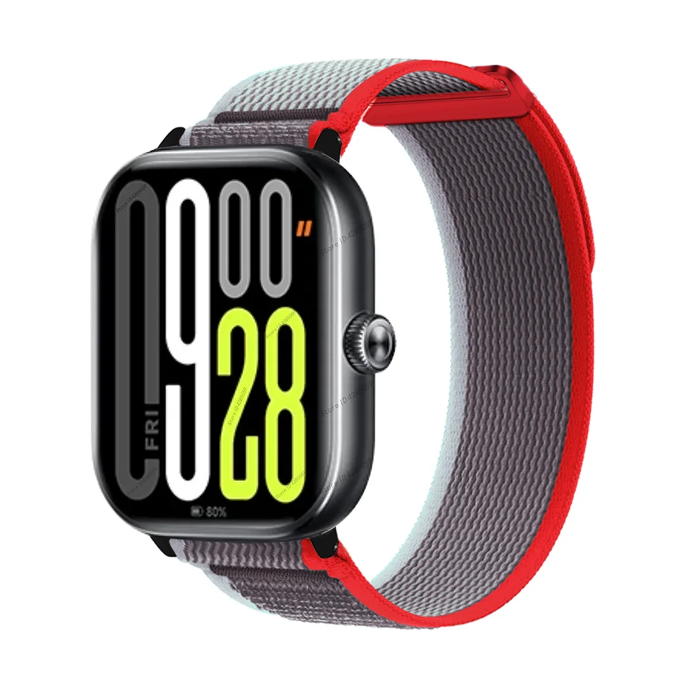 Nylon Loop Strap For Xiaomi Redmi Watch 5 Watch 4 Wristband Sport Breathable Bracelet For Mi band 9 Pro/8 Pro band Accessories: XXL / Black Yellow
