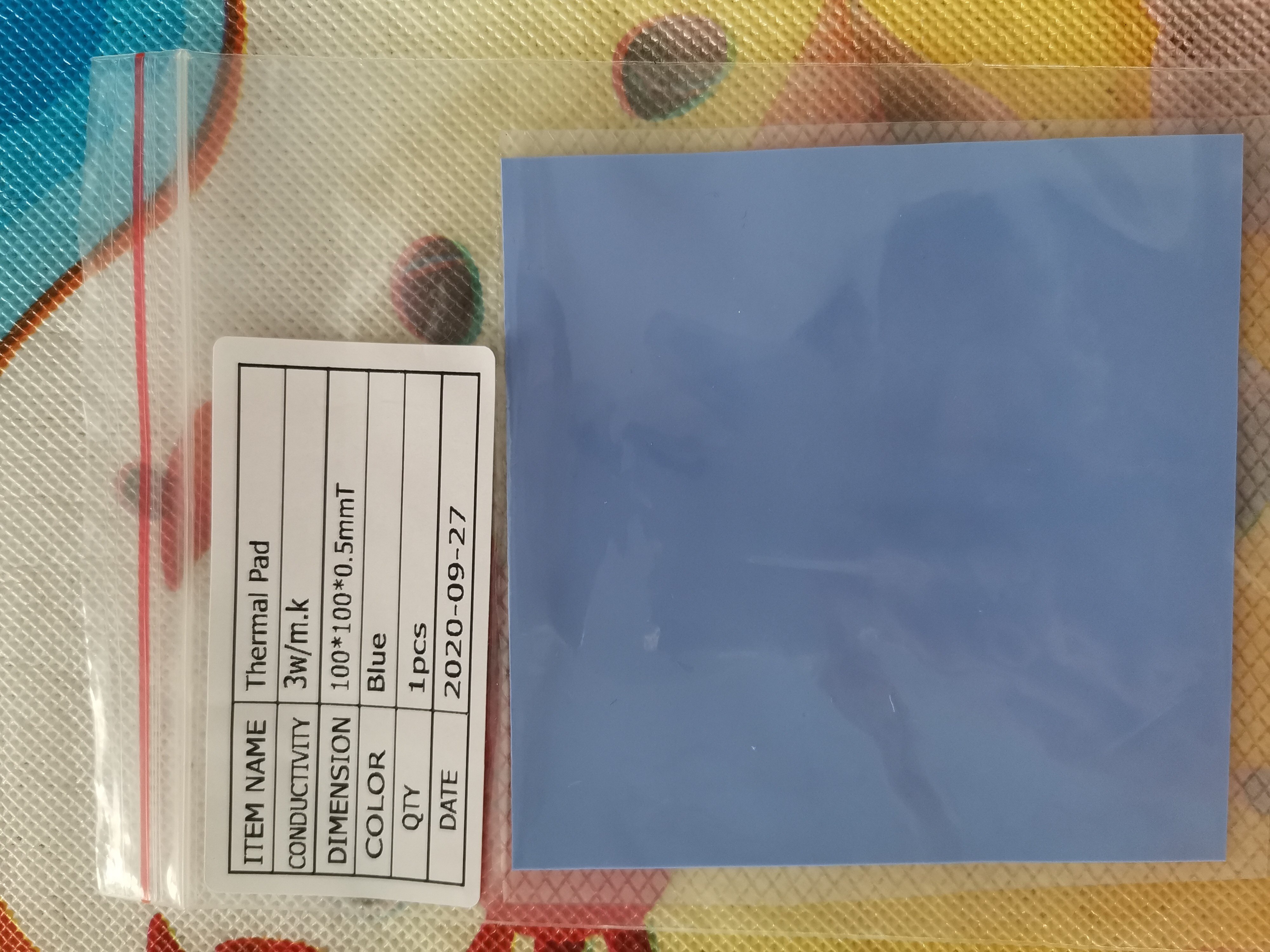 Almohadilla térmica de , 3 W/mK100X100mm, conductividad térmica, disipador térmico de CPU, almohadilla de silicona conductora de refrigeración, almohadillas térmicas