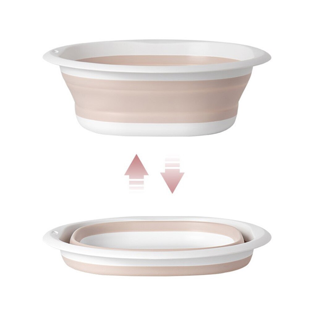 Travel Folding Washbasin Bathroom Portable Silicone Basins Kitchen Folding Laundry Bowl Camping Supplies Foldable Bath Sink