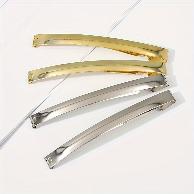 Set van  of 8 haarclips in vintage-stijl, eenvoudige en minimalistische metalen haaraccessoires voor gekleurd, in secties verdeeld en gedraaid haar, voor...