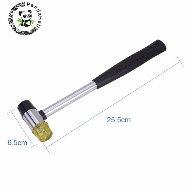 Sieraden Gereedschap 4 stks/set Ring Enlarger Stick Ring Sizer Vinger Meten Stick Doorn Handvat Hamers 25 ~ 28 cm/ 1.1cm: Hammer