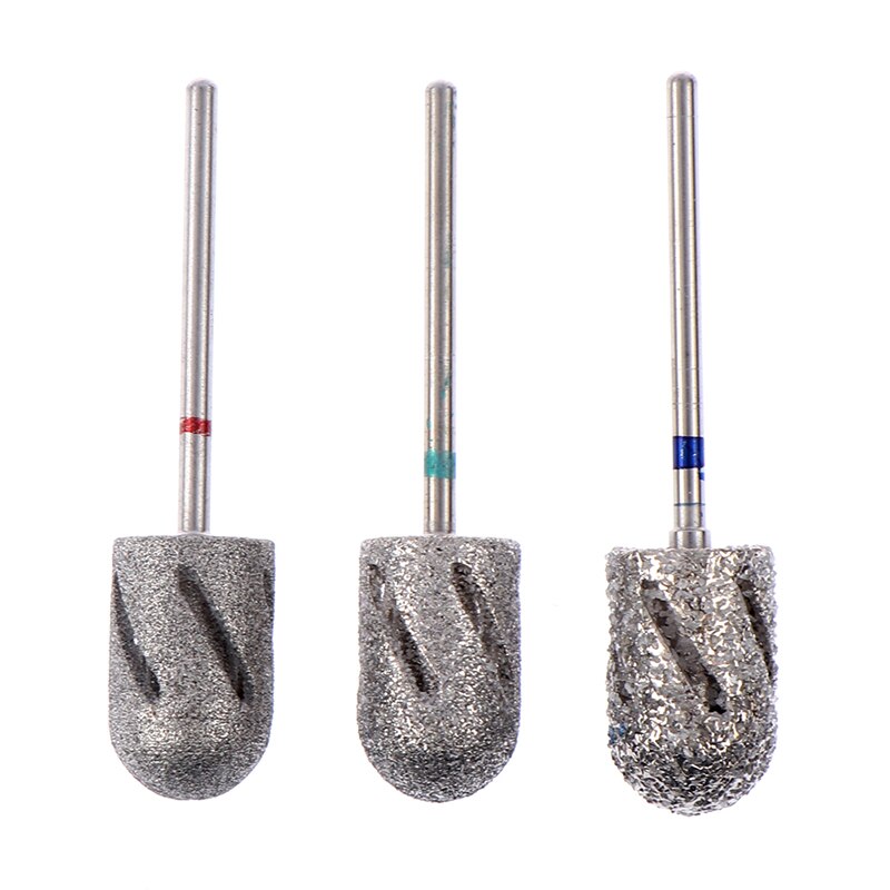 Accesorios y herramientas para manicura y pedicura, 3 tamaños, torno de perforación, brocas para el cuidado de los pies, herramienta para el cuidado de los callos, limpieza de cutículas