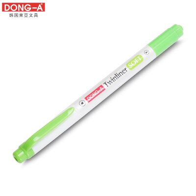 Korea dong-a pearl stick highlighter twinliner blød dobbeltfarvet tusch 12 farver: Det er grønt