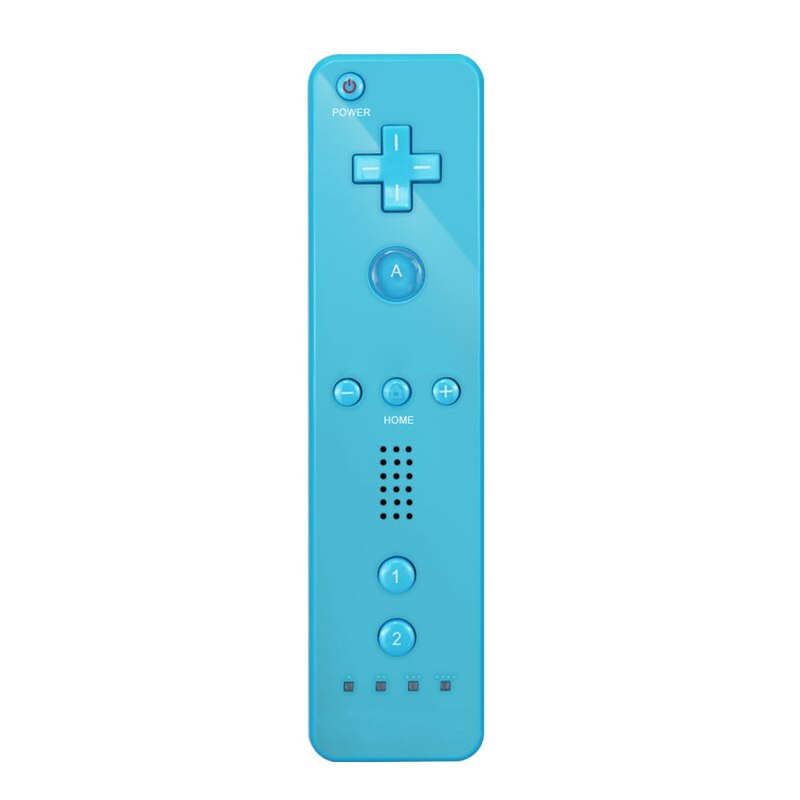 Without Motion Plus Controller For Wii Wireless Games Remote Nunchuck For Wii 2 in 1 Bluetooth Game Controle Silicone Soft Case: only remote-Blue