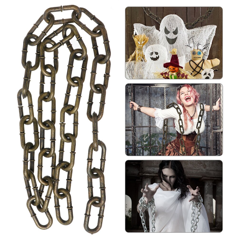 1pc Halloween Fesseln Stütze Simulation Eisen Kette Stütze Gefangene Kette Stütze