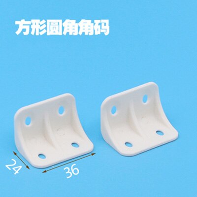 10Pcs Nylon plastic thickened corner furniture, right angle 90 degree angle, plywood tray cabinet fittings fittings corner code: 10PCS 24x36