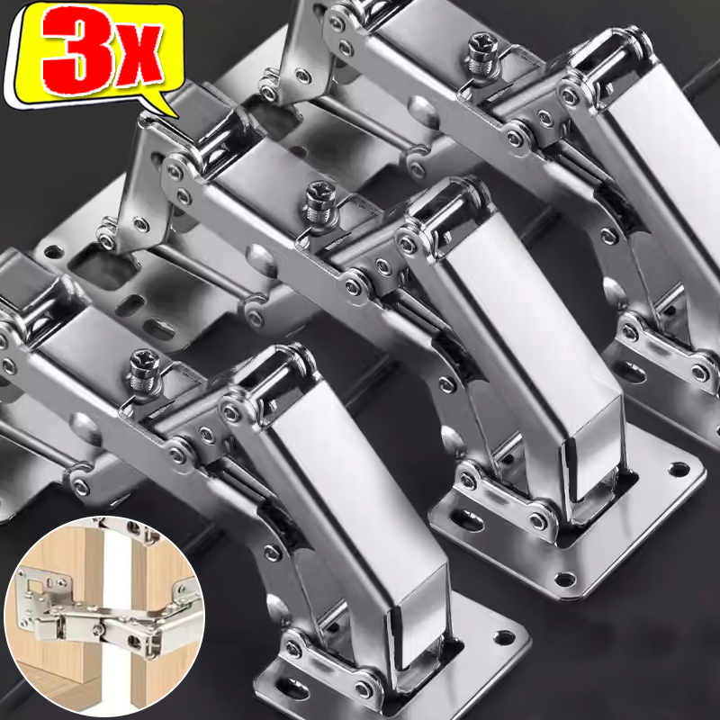 3/1PCS Adjustable Steel Cabinet Hinges 130-170 Degree Hydraulic Soft Close Hinge Kitchen Cupboard Doors Hinge Furniture Hardware