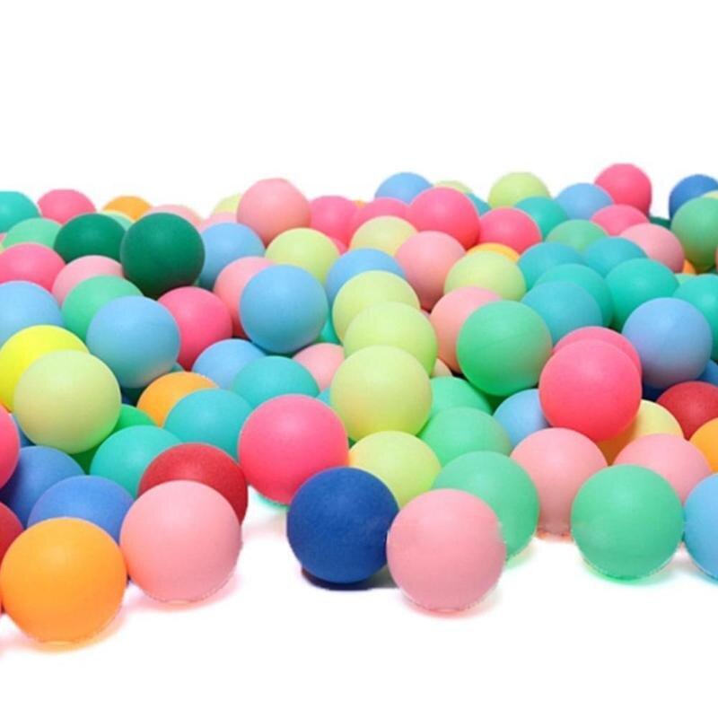 10 Pcs Color Wordless Table Tennis Seamless High Hardness Pong Durable Table Tennis