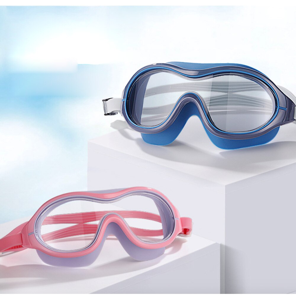 swimming goggles big frame HD trend waterproof anti-fog swimming glasses men and women adult goggles