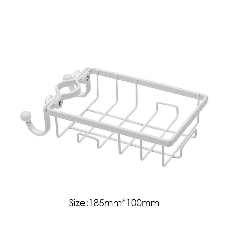 Stainless Steel Faucet Drain Hanging Rack faucet shelf sponge dish cloth finishing rack Bathroom Kitchen Sponge Organizer