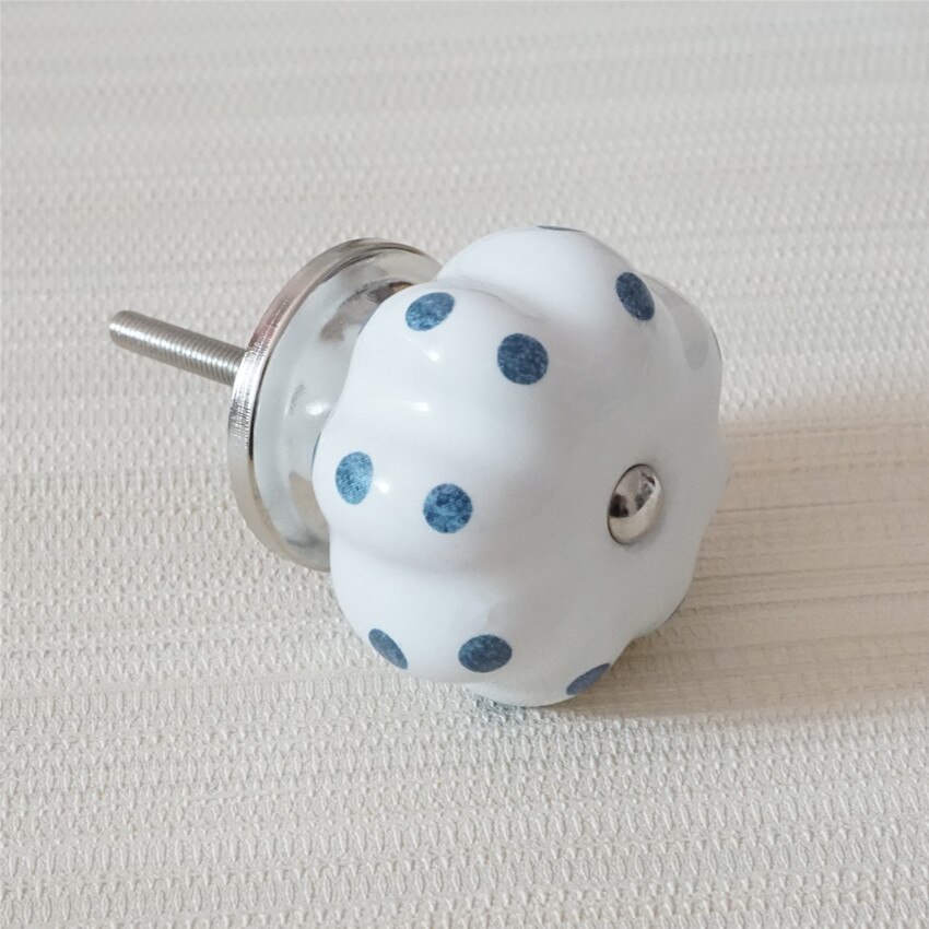 Bouton de poignée de porte de meubles bleu | Commode, boutons en céramique uniques, tire bouton de tiroir coloré armoire de cuisine, tire boutons de placard: B