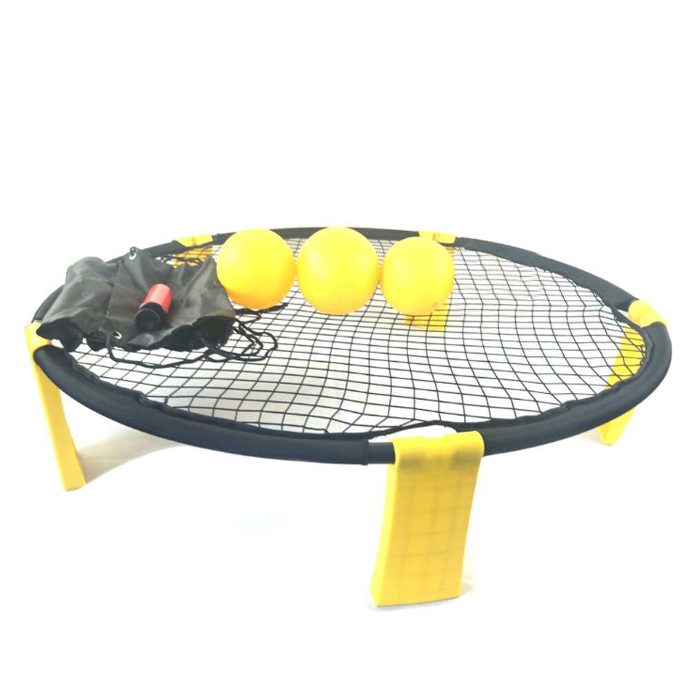 Outdoor Team Sports Beach Volleyball Spike Ball Game Set Spikeball Lawn Fitness Equipment With 3 Balls Volleyball Net