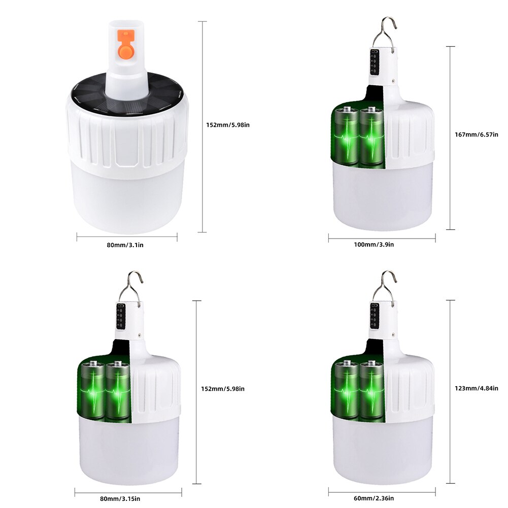 Rechargeable Emergency LED Light Bulb Decorative Indoor And Outdoor Hanging Lights Smart Emergency Bulb Rechargeable Light