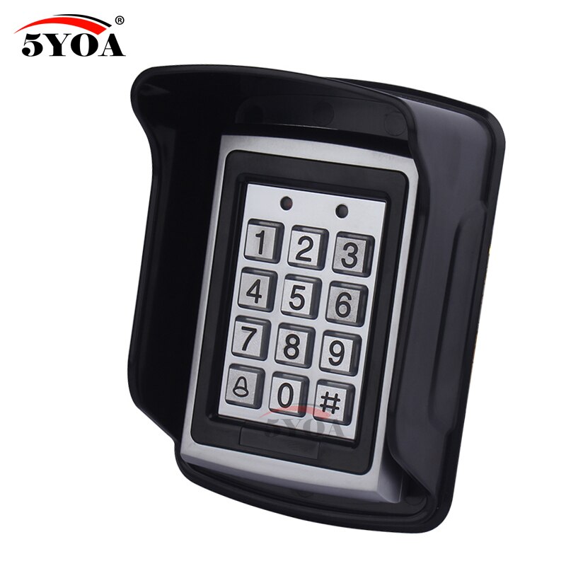 5YOA Rain Cover Black Access Controller Waterproof Cover Rainproof Shell For Rfid Fingerprint Access Control Metal Keypad
