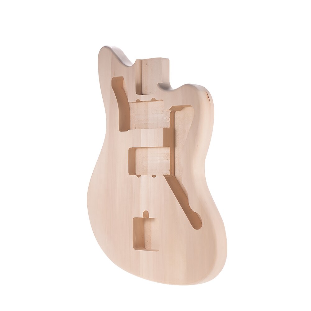 Guitar Blank Basswood DIY Electric Guitar Unfinished Body Guitar Barrel Blank Basswood Guitar Body Replacement Parts