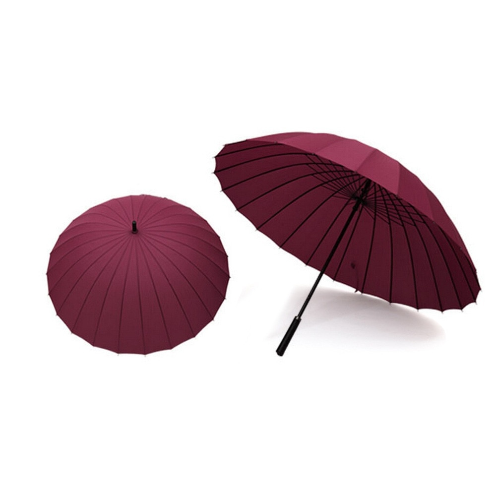 Sunny Paraplu Katana Paraplu Guarda Chuva Transparente Solid Red Opvouwbare Paraplu 24 Ribben Paraguas Automtico Plegable