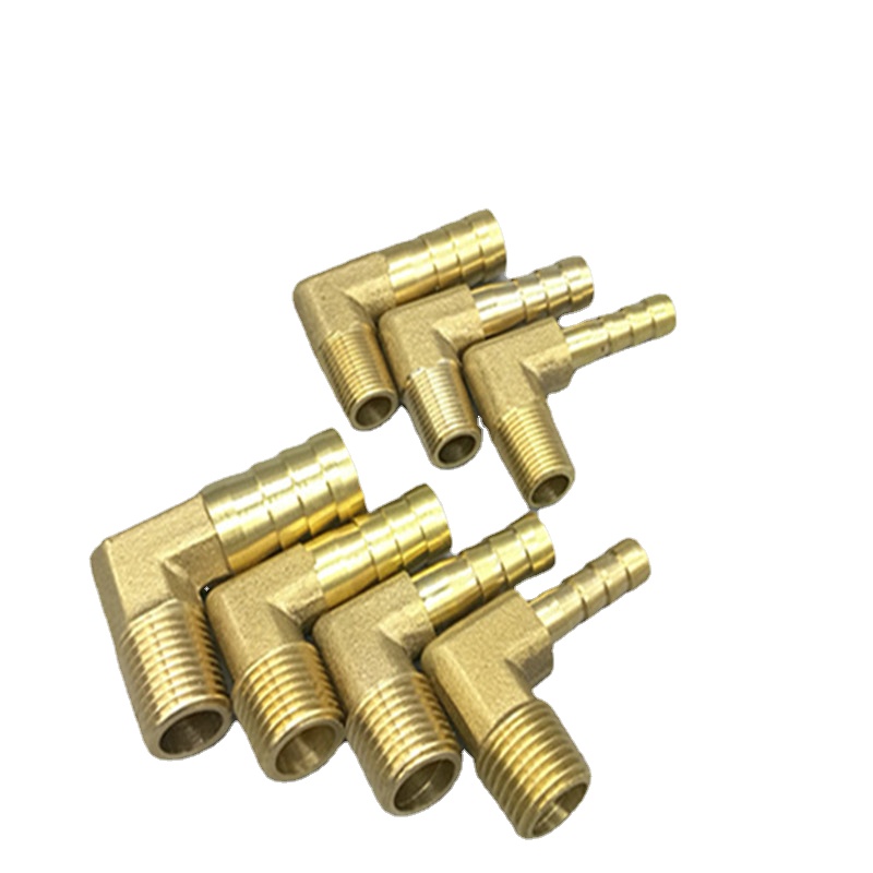 Messing Hose Barb Fitting Elleboog 6Mm 8Mm 10Mm 12Mm 16Mm 1/4 1/8 1/2 3/8 &quot;Buitendraad Prikkeldraad Koppeling Connector Joint Adapter